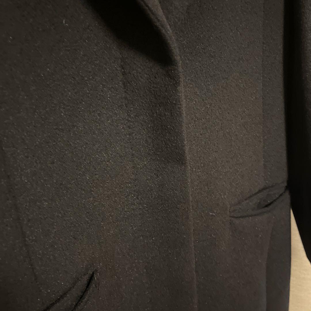 美品　23区　黒 チェスターコート　羊毛　アンゴラ