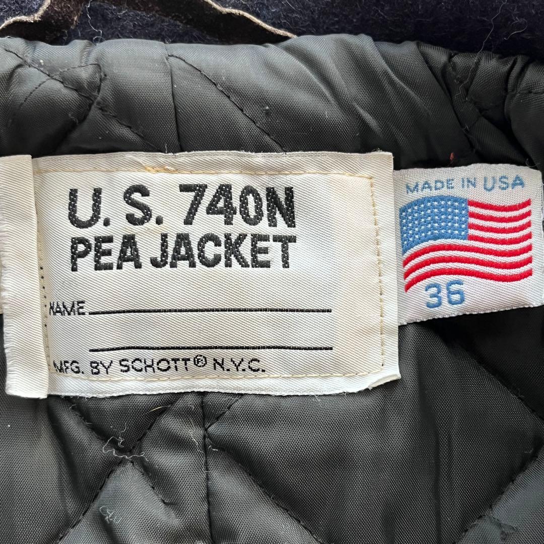 美品✨Schott ショット U.S. 740N ピーコート ウール USA製