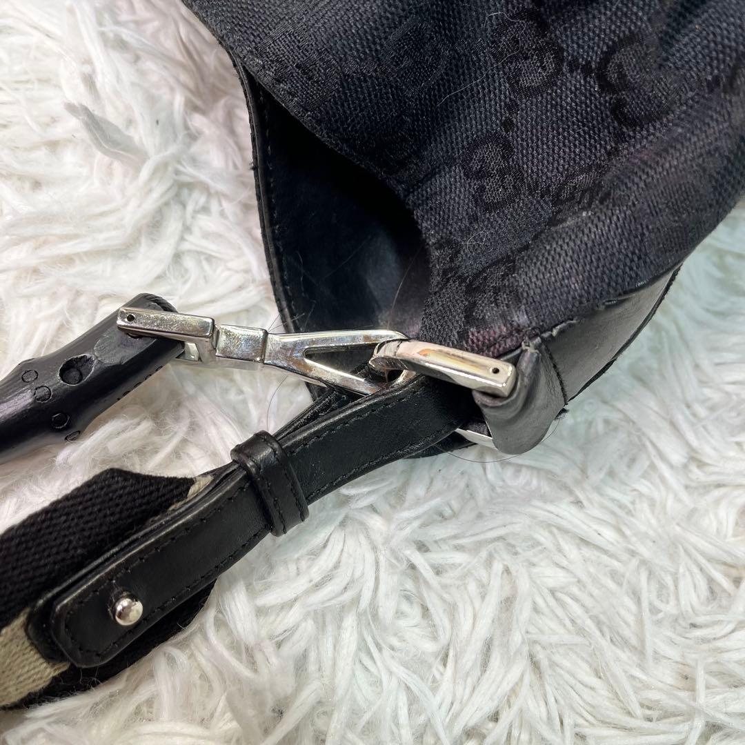 美品✨GUCCI ショルダーバッグ GG柄　シェリーライン バンブー 2way