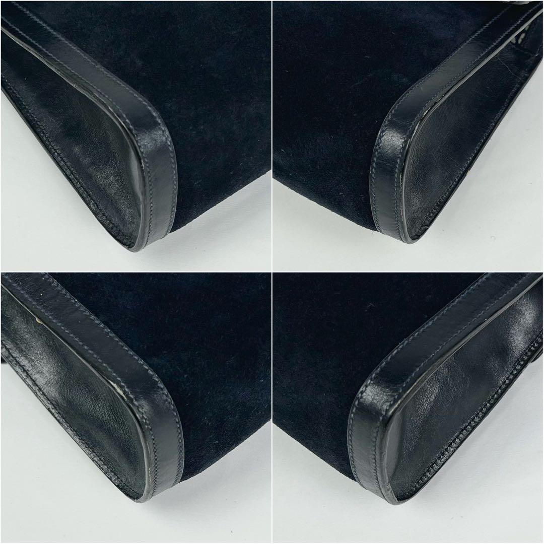 GUCCI シェリーライン スエード インターロッキング クラッチバッグ