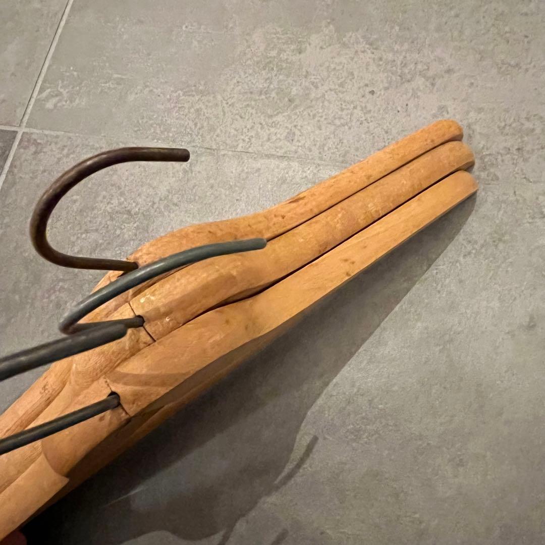 ビンテージ ウッド ハンガー 木製 アメリカ アンティーク