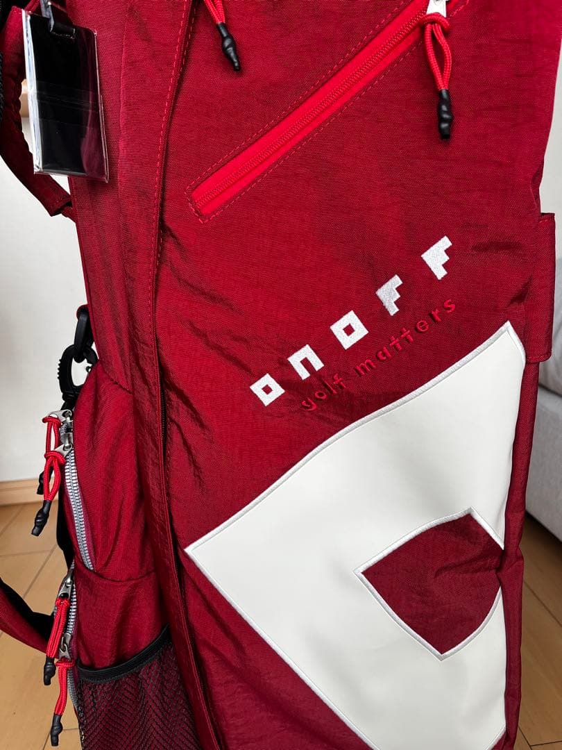 専用　新品同様！極美品！オノフONOFF スタンドキャディバッグ レッド