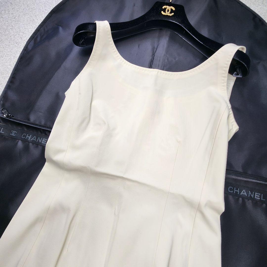 美品▲ PRADA ストレッチタイトワンピース ライトベージュ サイズ40