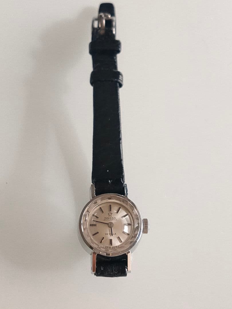 美品 オメガ デビル レディース 自動巻き カットガラス ヴィンテージ 稼働品