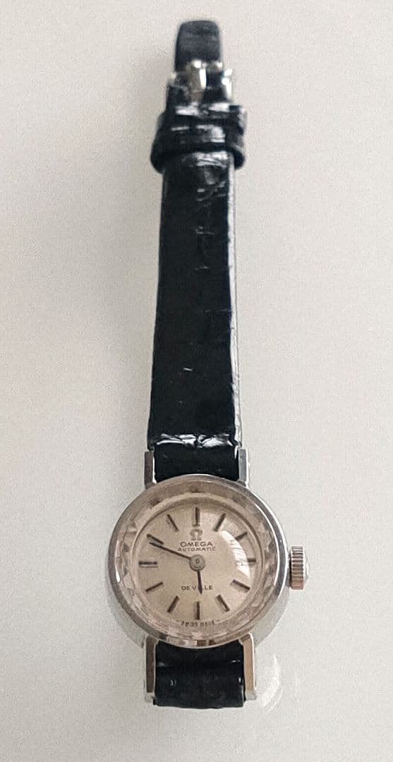 美品 オメガ デビル レディース 自動巻き カットガラス ヴィンテージ 稼働品