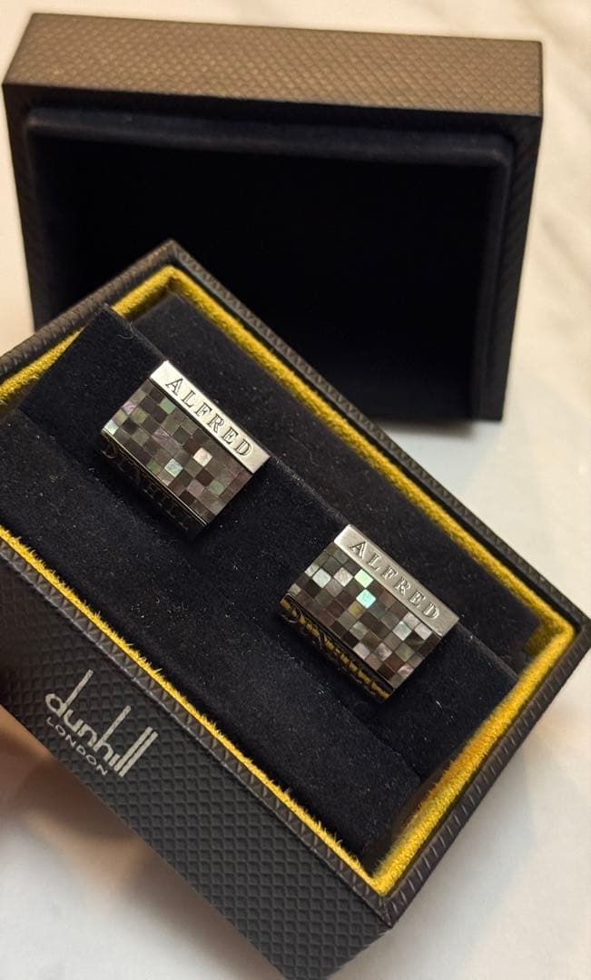 ダンヒル　dunhill モザイク　カフス　カフリンクス