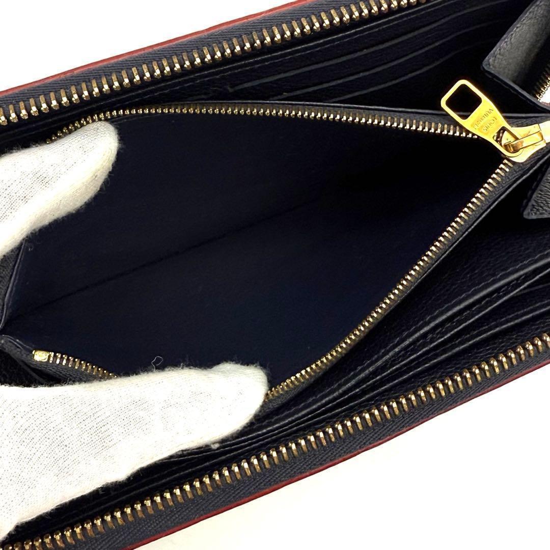 ルイヴィトン モノグラム アンプラント ジッピーウォレットマリーヌルージュ