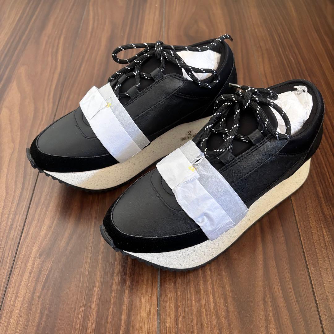 【新品】ELENDEEK エレンディーク　厚底　プラットフォームスニーカー