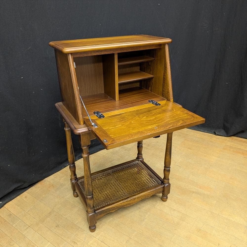 リモク　コロニアル　ライティングデスク　ライティングビューロー　 デスク　机　棚