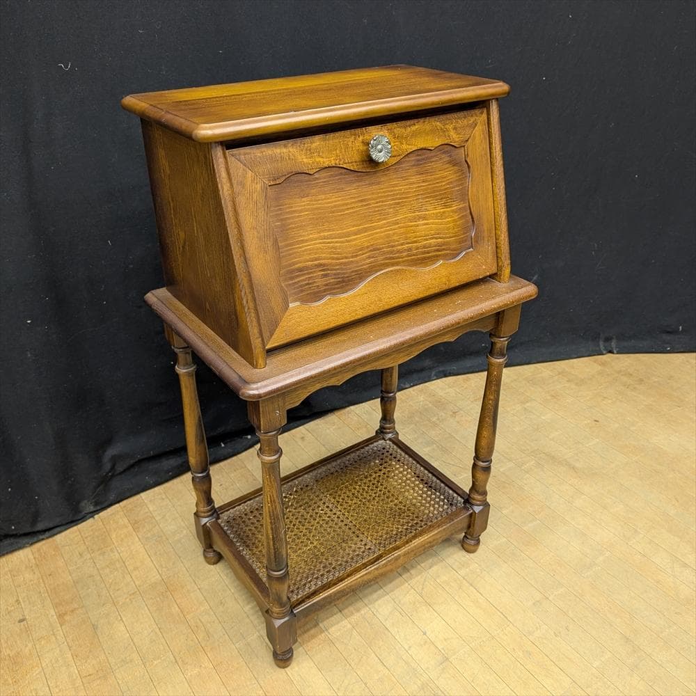 リモク　コロニアル　ライティングデスク　ライティングビューロー　 デスク　机　棚