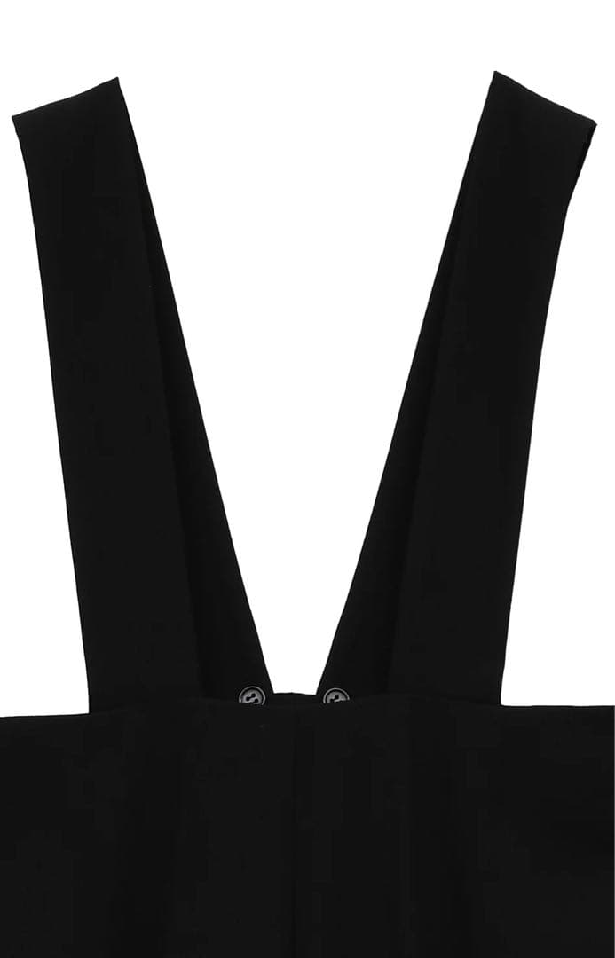 r　CLANE HIGH WAIST SUSPENDER PANTS