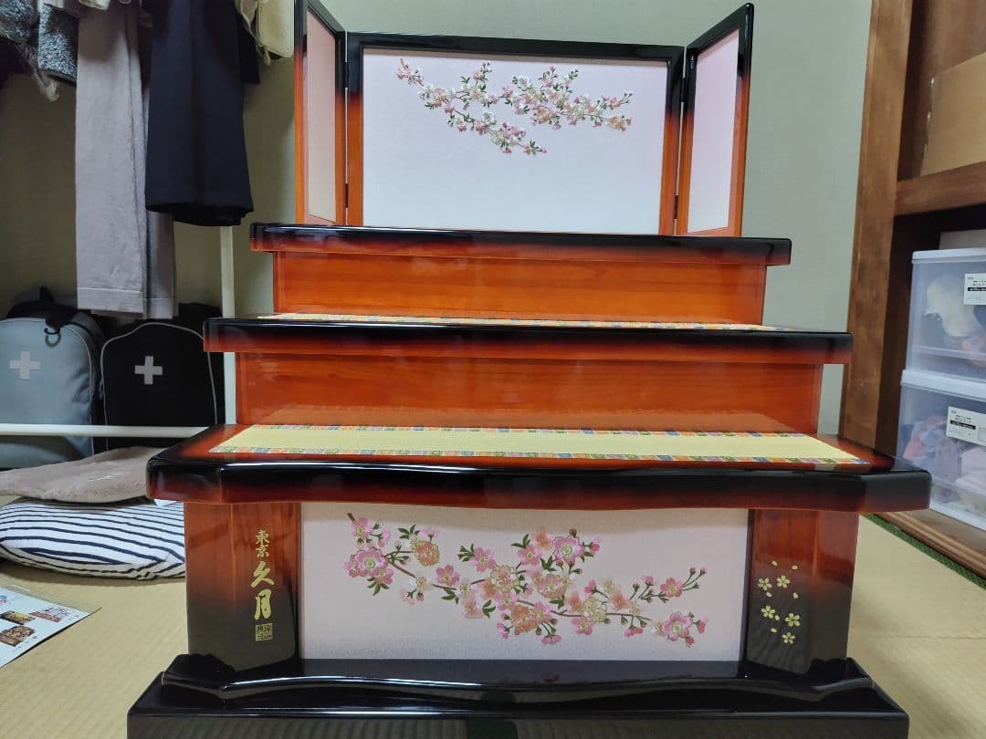 【まこちゃんさん専用】久月　桃小町　飾り棚のみ（お人形は別で出品中）