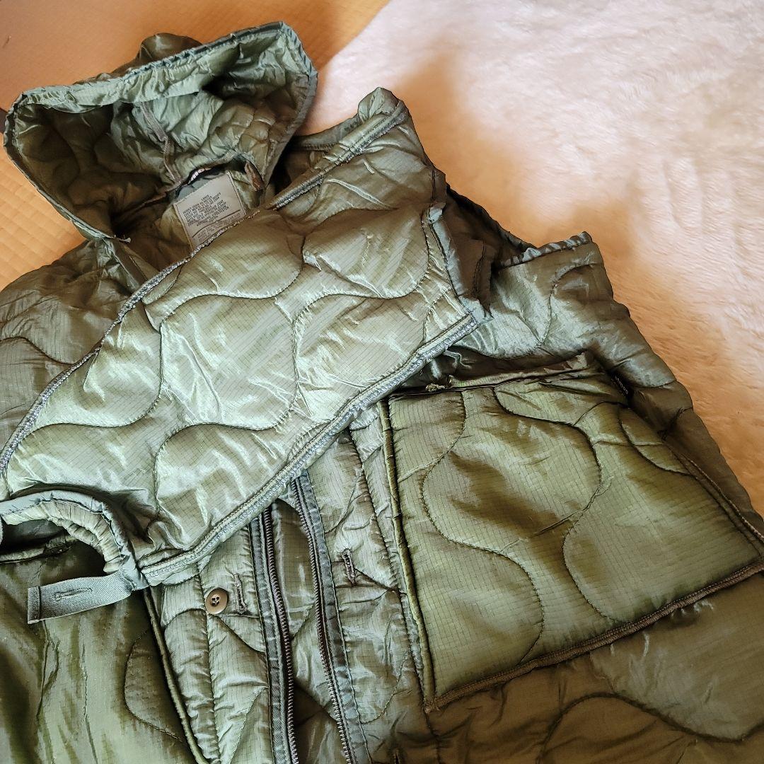 オリーブグリーン キルティング ミリタリージャケット