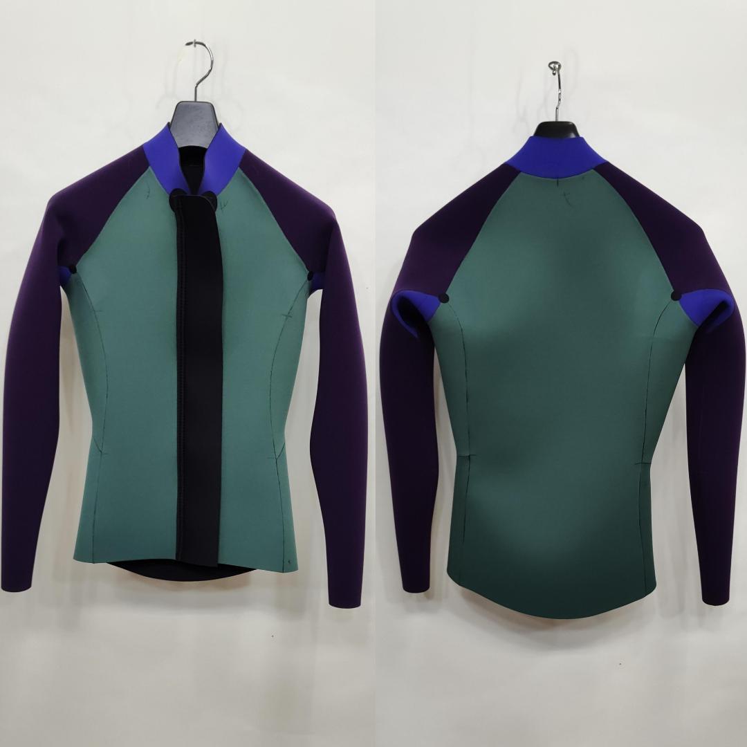 新品☆ジャージ2mmフロントジップ長袖タッパー　XLサイズ　ウェットスーツ