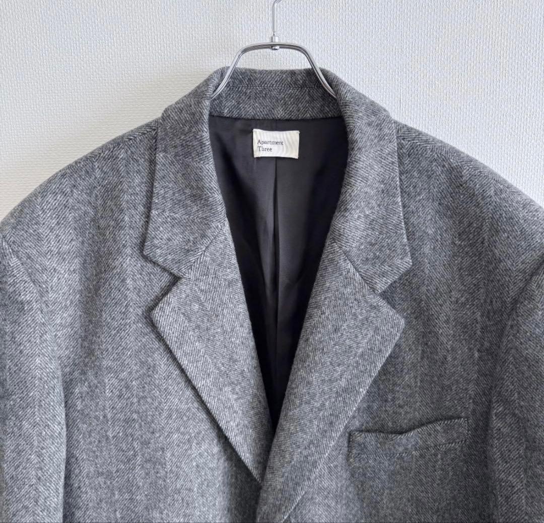 25AW Apartment Three ヘリンボーンブレザー 定価8.2万