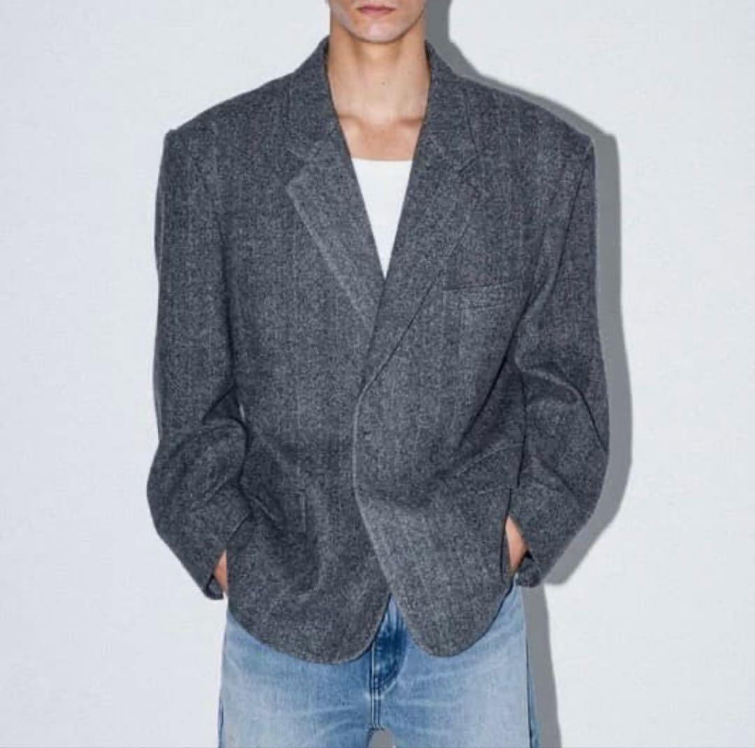 25AW Apartment Three ヘリンボーンブレザー 定価8.2万