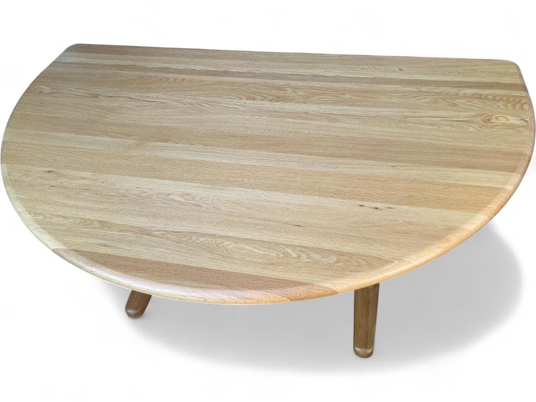 筑波産商 YUME2　半円テーブル　定価138000円　　W160×D100