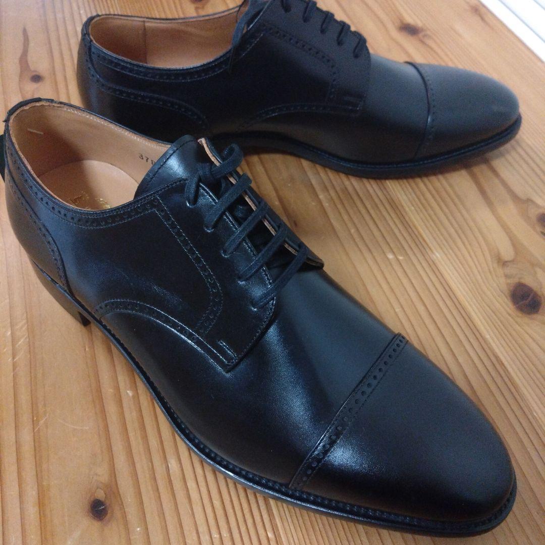 Hirokawa Shoes スコッチグレイン ブラックドレスシューズ