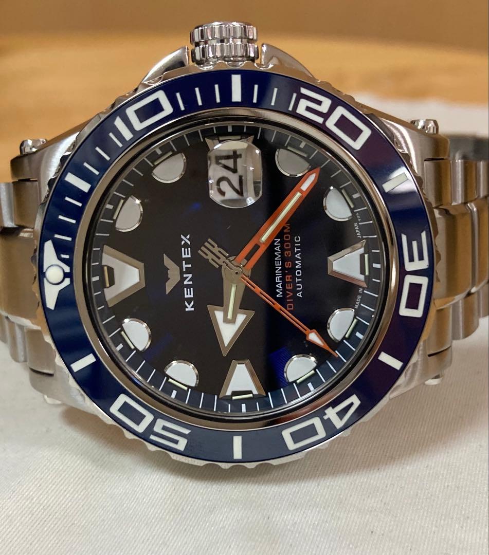 美品！KENTEX マリンマンシーアングラー S706X-02 日本製 自動巻き