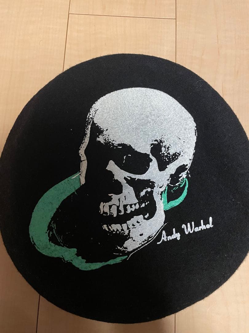 Andy Warhol スカルデザイン ベレー帽 ca4ra
