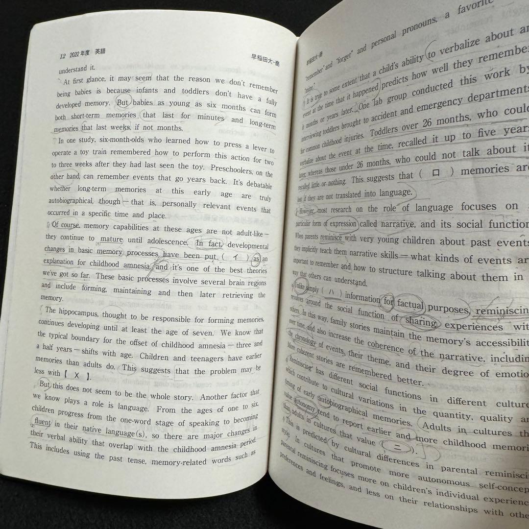 赤本　早稲田大学　商学部　1994年～2022年　29年分
