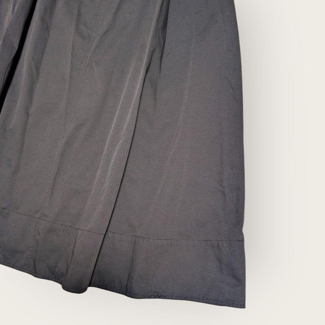 美品　センソユニコ　UNICO　シャーリング　キャミワンピ　ジャンスカ　38　黒