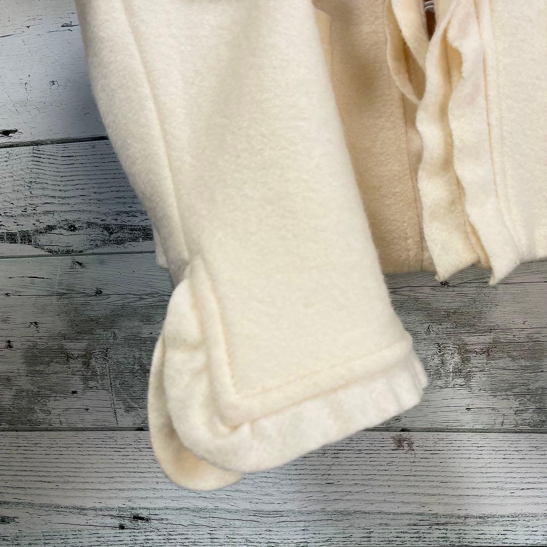 ☆高級☆エムズグレイシー　フェルトコサージュ付きウールジャケット　アイボリー