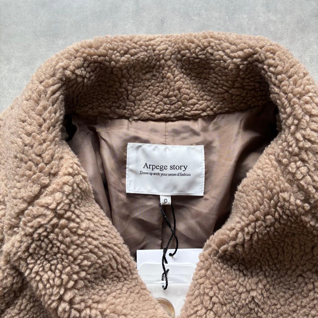 タグ付き 人気 もこもこ アルページュストーリー ボアコート テディベア ロング