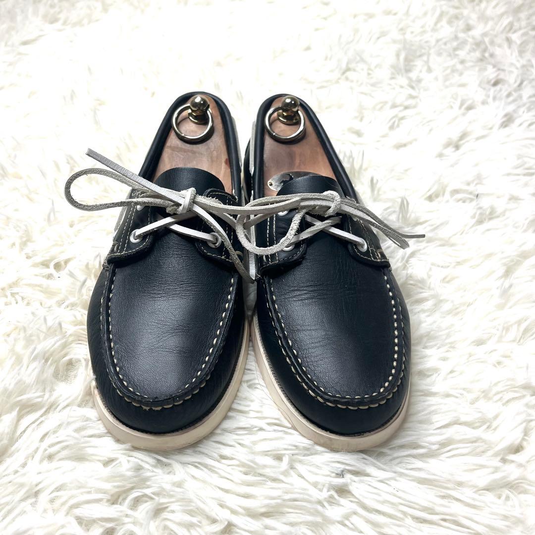 【美品】 パラブーツ デッキシューズ BARTH ネイビー 25.5cm