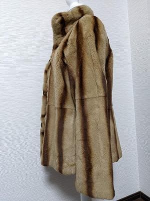 131　Altima アルティマ　シェアードウィーゼル毛皮　リバーシブルコート