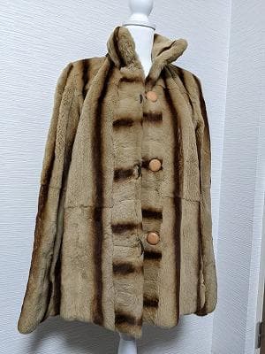 131　Altima アルティマ　シェアードウィーゼル毛皮　リバーシブルコート