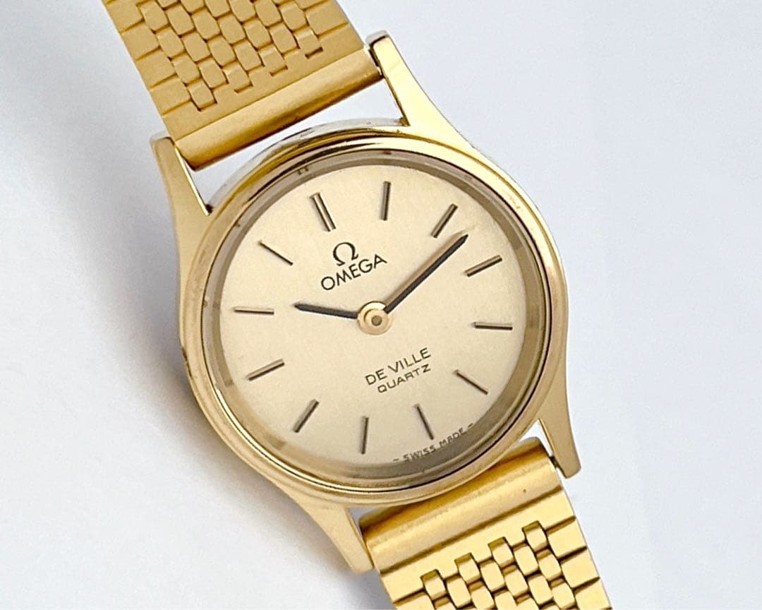 OMEGA デビル プッシュリューズ レディース 腕時計 ヴィンテージ ゴールド