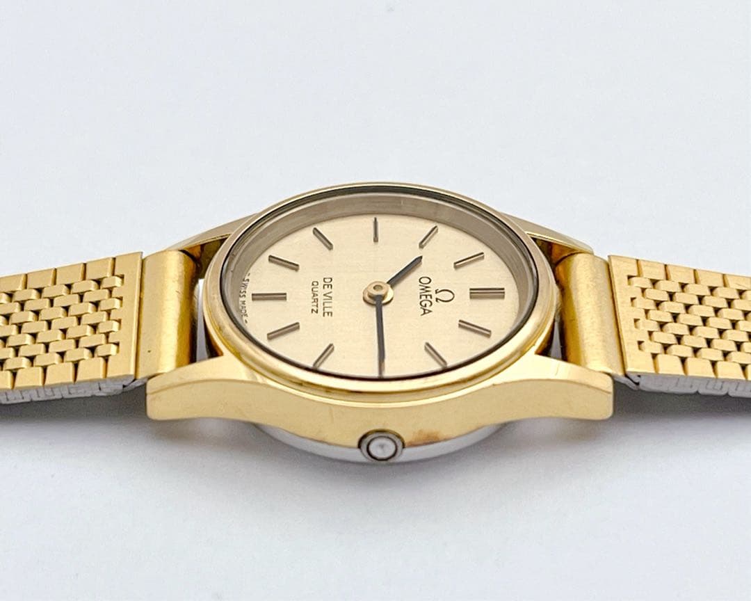 OMEGA デビル プッシュリューズ レディース 腕時計 ヴィンテージ ゴールド