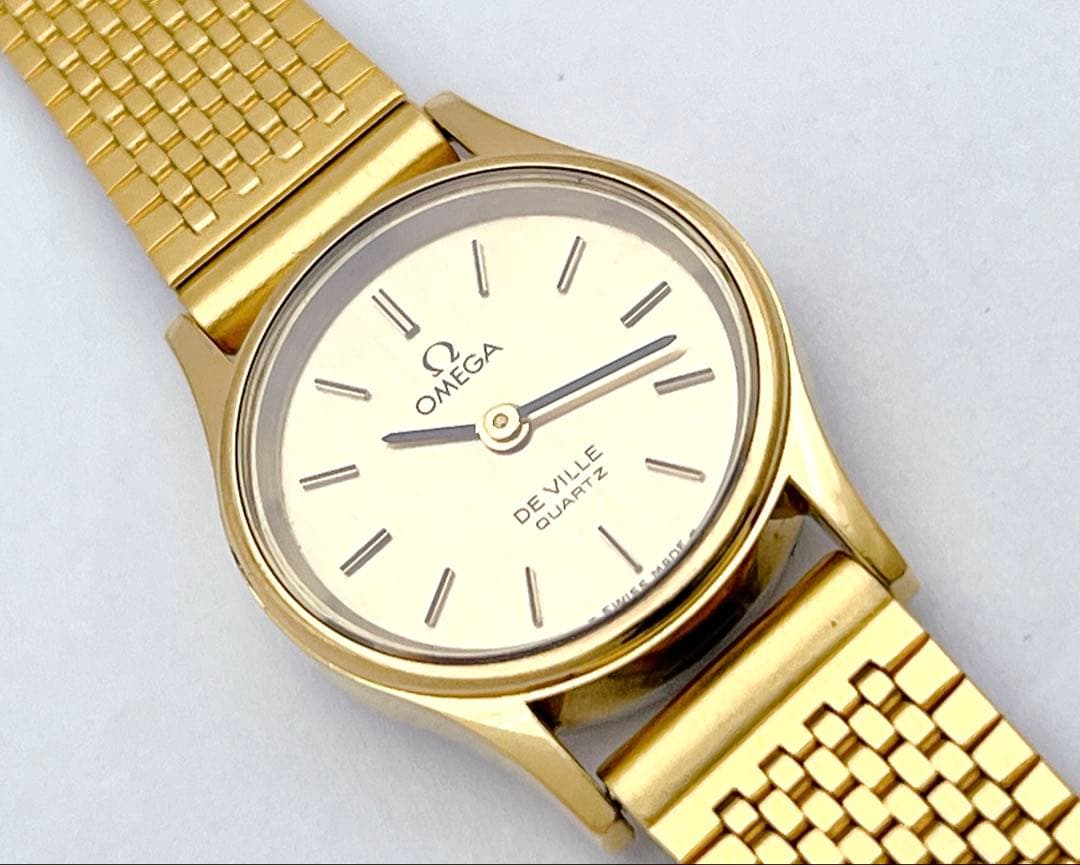 OMEGA デビル プッシュリューズ レディース 腕時計 ヴィンテージ ゴールド