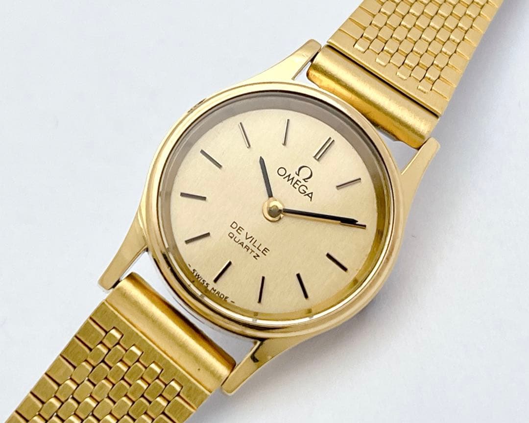 OMEGA デビル プッシュリューズ レディース 腕時計 ヴィンテージ ゴールド