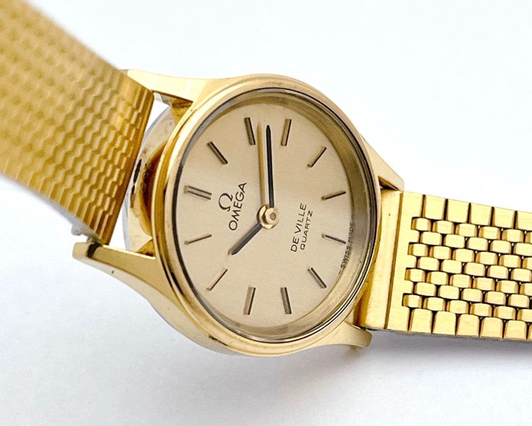 OMEGA デビル プッシュリューズ レディース 腕時計 ヴィンテージ ゴールド