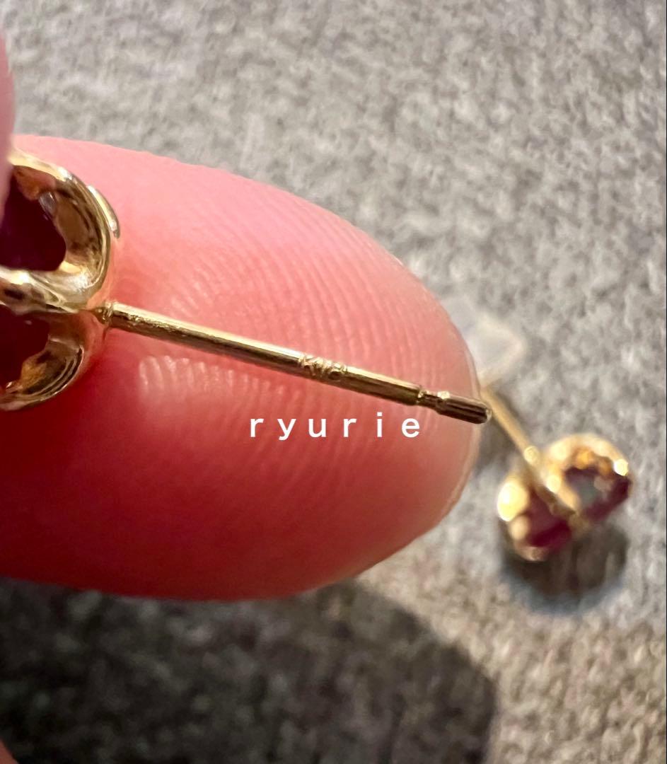18金レディースピアスルビーセール❣️