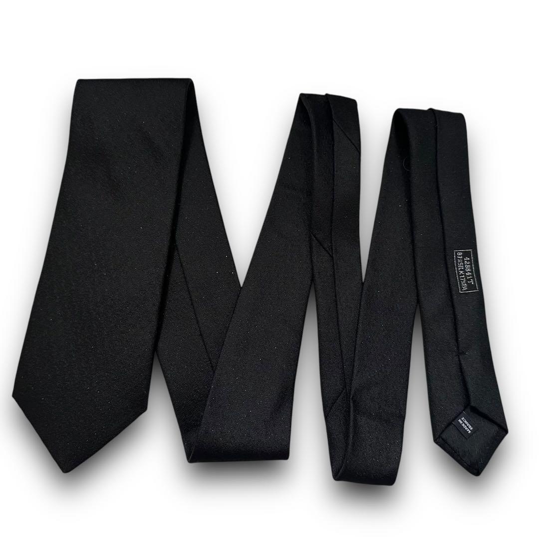 美品✨HERMES ネクタイ　エルメス　ソリッド　ラメ　無地　華やか　結婚式