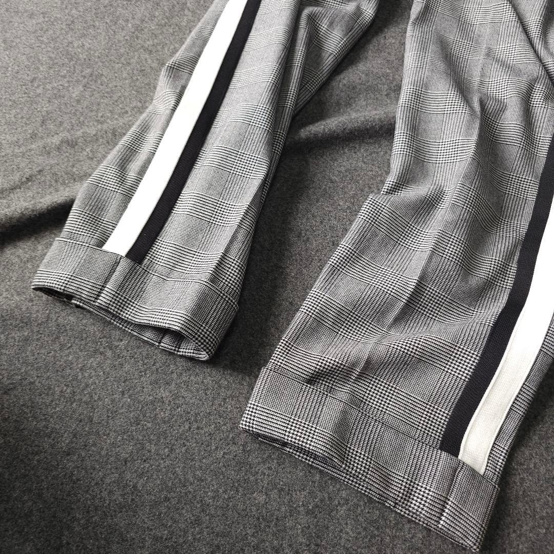 【ラフアンドスウェル】サイドライン×グレンチェック総柄 ゴルフパンツS