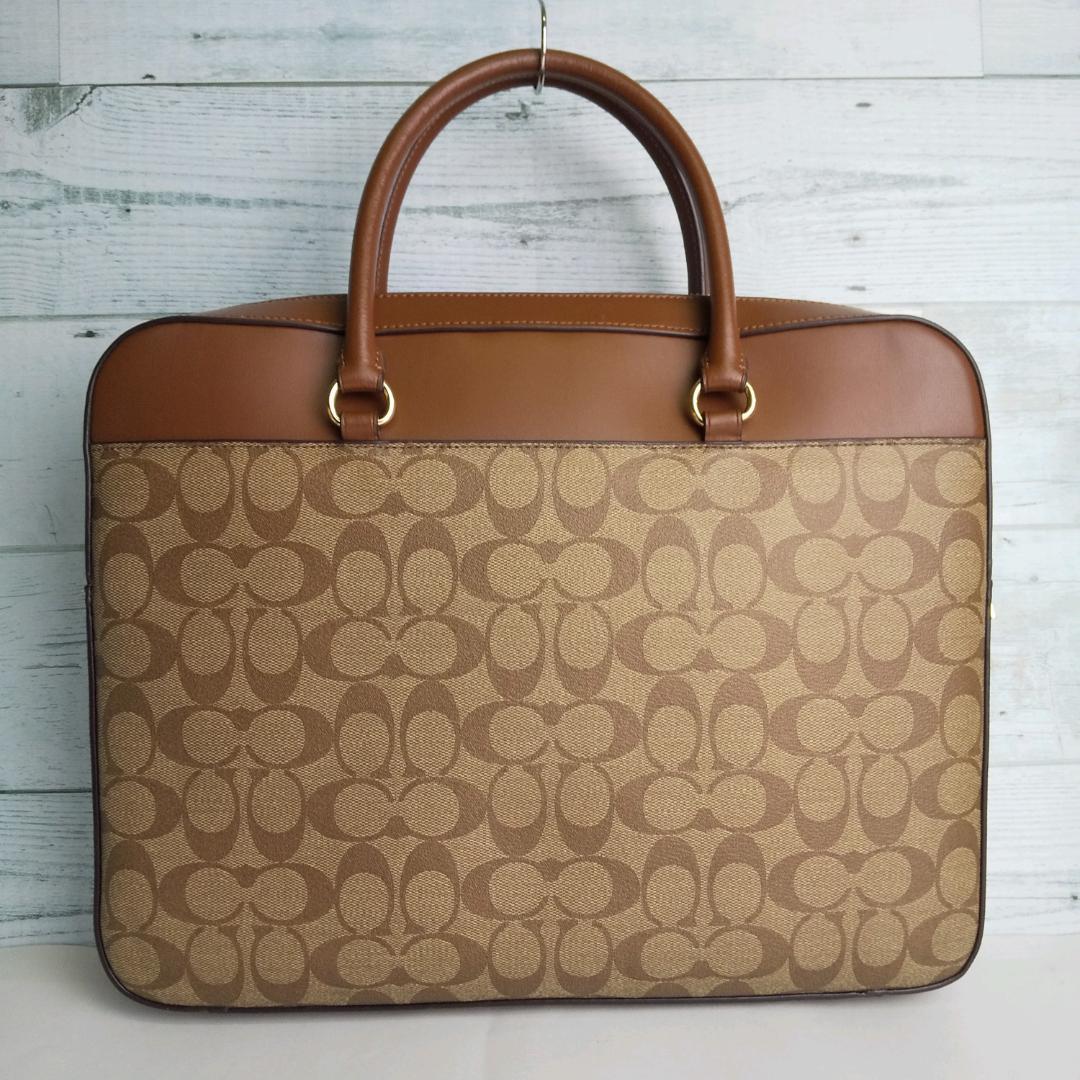 【美品】COACH ビジネスバッグ ショルダーバッグ  2way  シグネチャー