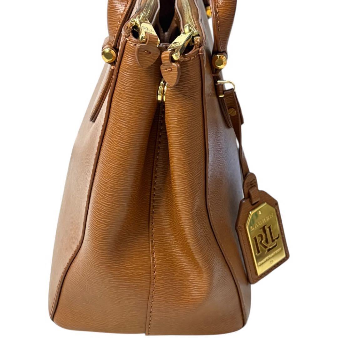 ローレンラルフローレン2way トートバッグ レザー ゴールドタグ A4収納可
