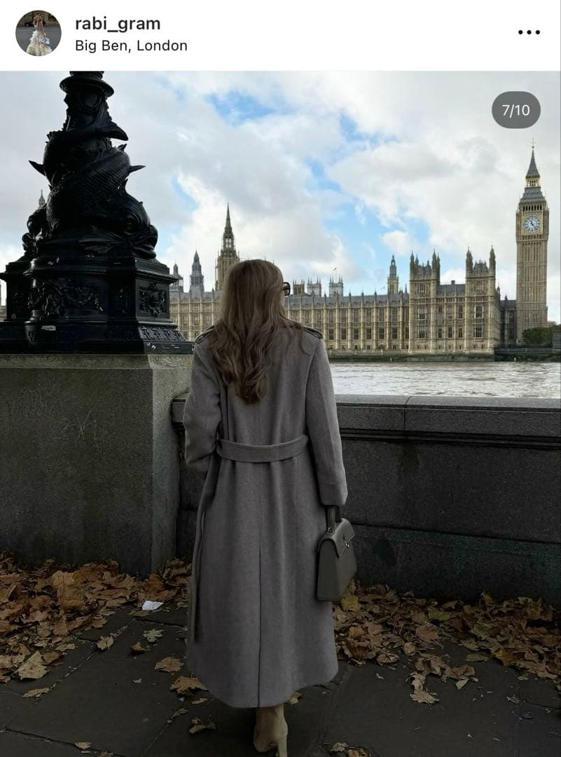 thetoe Fleet wool coat ベージュ S