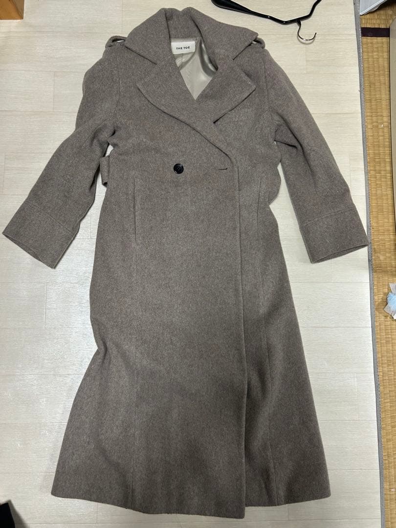 thetoe Fleet wool coat ベージュ S