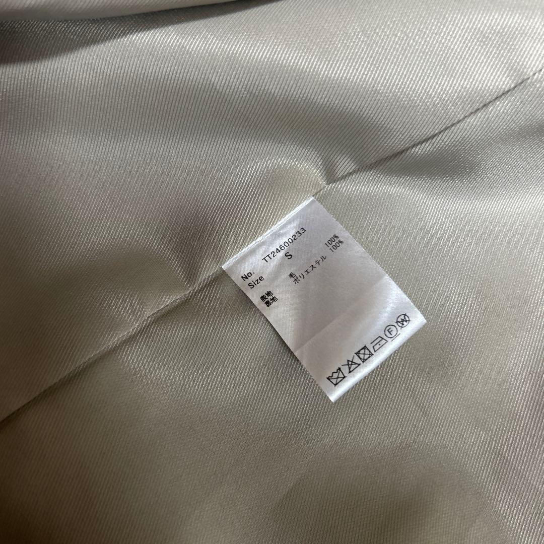 thetoe Fleet wool coat ベージュ S