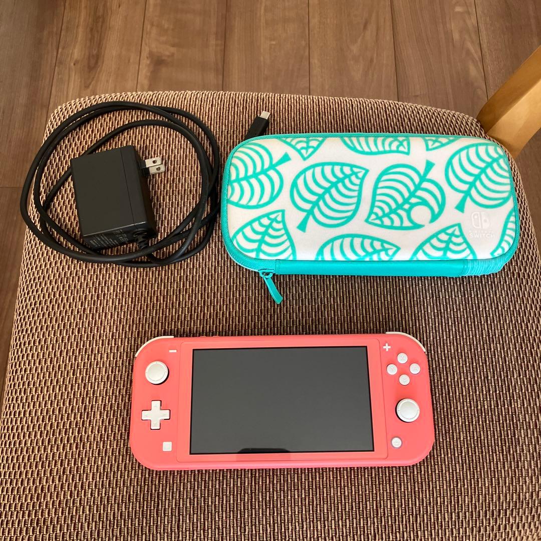 Nintendo Switch Lite コーラル 本体 充電器 ケース