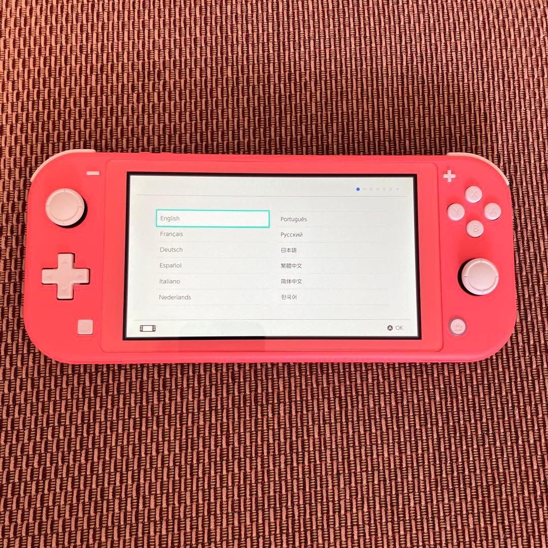 Nintendo Switch Lite コーラル 本体 充電器 ケース