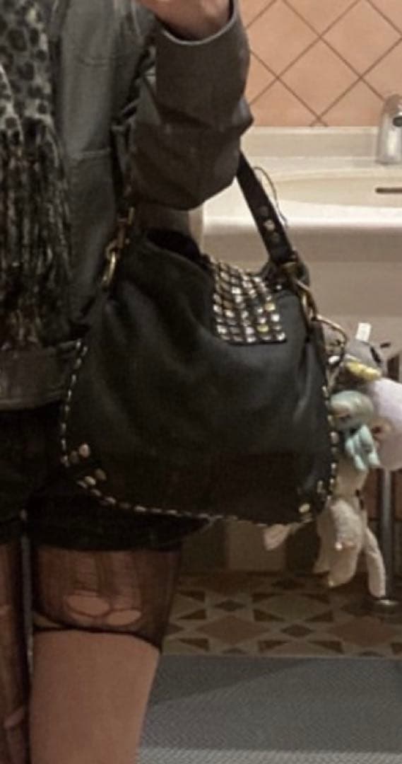 スタッズ バッグ ショルダーy2k グランジ