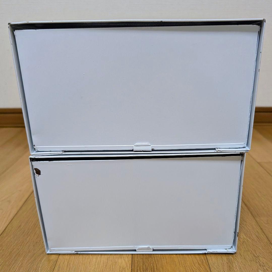 【激レア/廃盤】PUEBCO スチールストレージ2個セット 丸型取っ手 本店購入