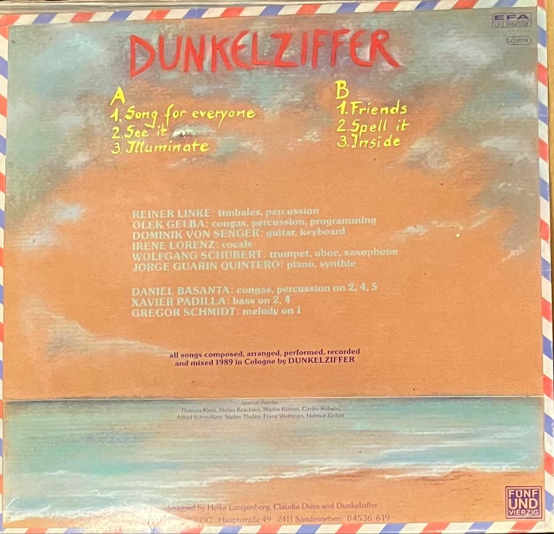 洋楽 Dunkelziffer - Songs For Everyone
