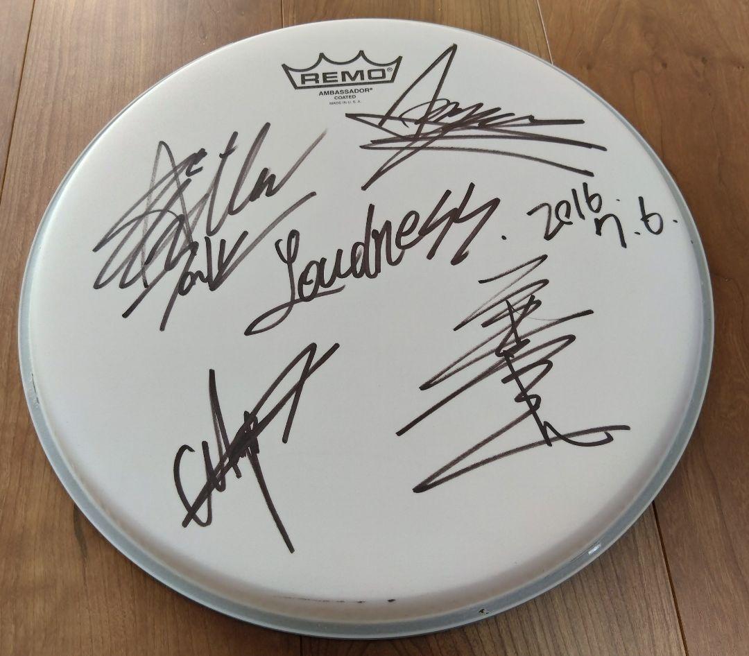 Loudness ラウドネス サイン入り REMO ドラムヘッド